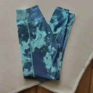 Victoria’s Secret Black & Green Tie-Dye Leggings - New Without Tags